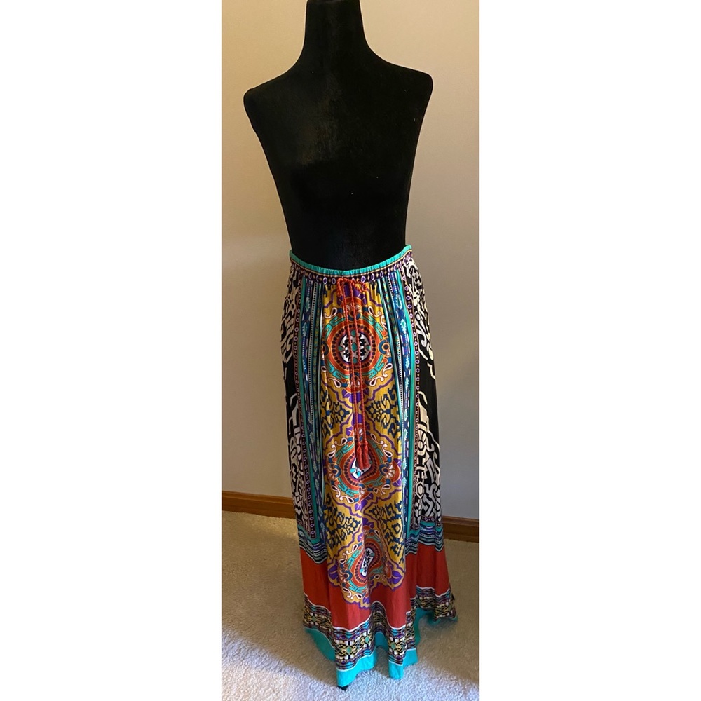 Flying Tomato Elastic-Waist Maxi Skirt